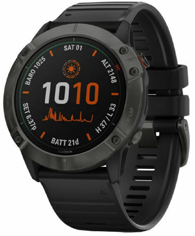 Reloj GPS Garmin Fénix 6X Pro Solar Edition Negro